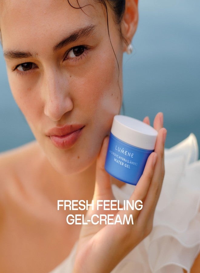 LUMENE Nordic Hydra [LÄHDE] Water Gel | With Triple Hyaluronic Acid for All Day Hydration | Lightweight and Non-Greasy | Water-Based Niacinamide Face Cream for Oily Skin | Vegan | 1.7 Fl.oz. - Image 2
